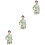 3Sets Clothes Neat Neckline Beauty Technician Overalls Gift 5