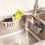 Beige Plastic Kitchen Storage Basket with Reusable Suction Cup 7