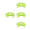 4Pcs Mesh Sun Visor Hard Hat Brim Shade Light Yellow for Summer Work 9