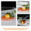 4Pcs Glass Salad Bowl Stable and Easy-Clean Fruit Vegetable Container 6