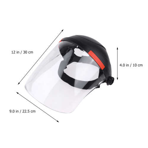 Black Transparent Face Mask Welding Durable Pc Protection 1
