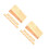 20Pcs Wood Hoe Handle Attachment Block Light Brown Garden Tool Grip 6