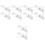 10Pcs Acrylic Book Display Racks Transparent X-Shape Holders 6