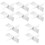 10Pcs Acrylic Book Display Racks Transparent X-Shape Holders 5