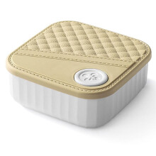 Sewing Box Portable, DIY Sewing Supplies Kit, with Threads, Needles, Scissors, Ruler,Creamy White