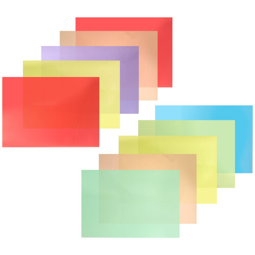 Multi-Colored PVC Cellophane Sheets Craft Supply for Decor 1