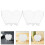 120Pcs Clear Plastic Dessert Bowls Flower Shape Mini Pudding Cups Set 11