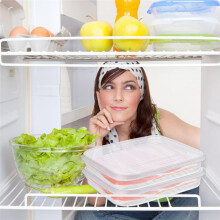 6 Pieces Bacon Keeper,Meat Saver Container with Lids,Airtight Cold Cuts Cheese Container Refrigerator Storage Box