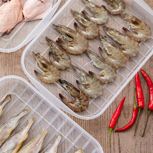 6 Pieces Bacon Keeper,Meat Saver Container with Lids,Airtight Cold Cuts Cheese Container Refrigerator Storage Box 1