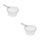 2Pcs Long Handle Transparent Water Ladle for Bathing and Kitchen Tasks 8