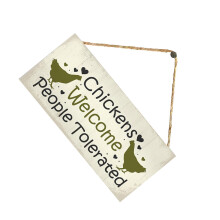 10Pcs Vintage Farm Wood Hanging Sign Assorted Color Durable Woodboard