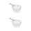 2Pcs Long Handle Transparent Water Ladle for Bathing and Kitchen Tasks 5