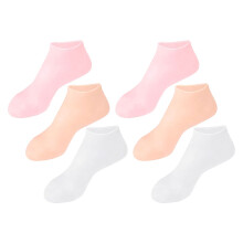 2Pairs Moisturizing Foot Mask Silicone Socks for Heel Crack Prevention