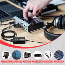 RJ45 to 4 Channel XLR Audio 3 Pin DMX Splitter for Snake Cable Network Extension for Stage or Studio Recording Female