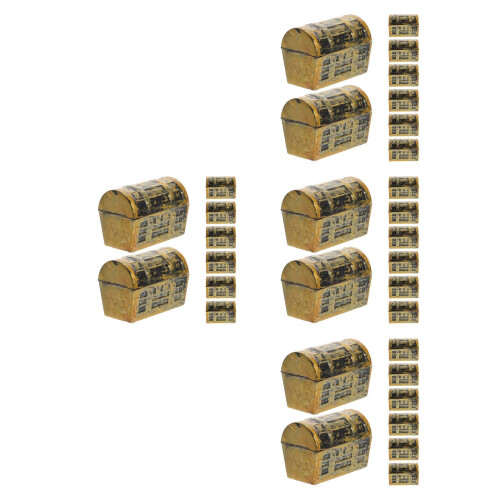 32Pcs Plastic Mini Treasure Box Decorative Pirate Chest 2