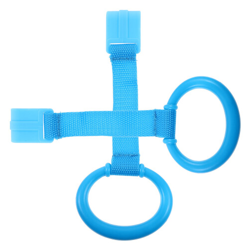 4Pcs Toddler Safety Pull Rings Blue Plastic Nursery Cot Handles 1