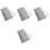 4Sets Rv Conditioner Grille Wit Plastic Filter Mat Voor Rv 4