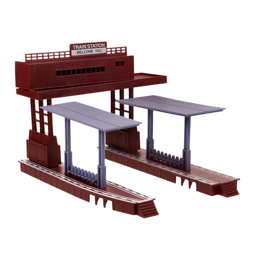3St Plastic DIY Platform Model Koffie Kleur Decoratief Speelgoed