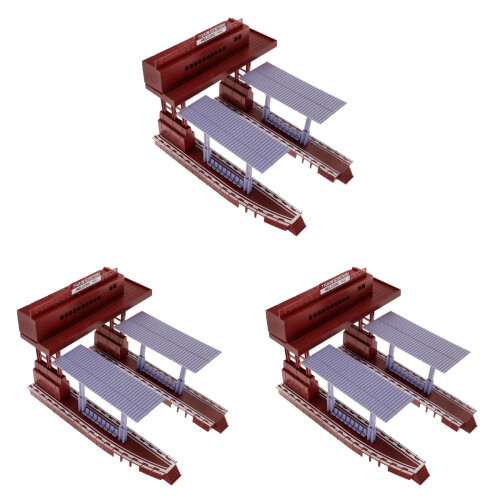 3St Plastic DIY Platform Model Koffie Kleur Decoratief Speelgoed 1