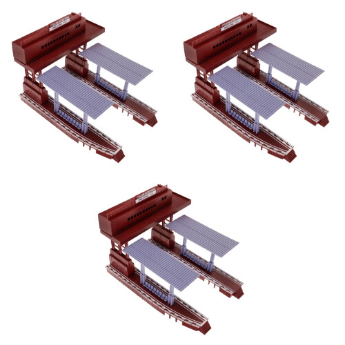 3St Plastic DIY Platform Model Koffie Kleur Decoratief Speelgoed 2