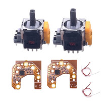 2PCS Hall Joystick + Carte de Calibrage pour Manette de Jeu pour PS4 Effet Hall et Hall Joystick Center/Calibrage de L'Anneau Extérieur