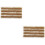 2Sets Brown Plastic Static Rice Field Grass Strip for Sand Table Decor 8