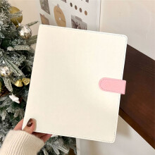 A5-Ordner, Fotokartenhalter, Idol-Fotoalbum, Kartenaufbewahrung, Kawaii-Briefpapier, Weiß & Lila