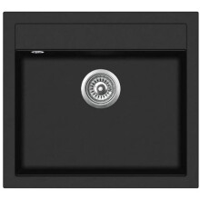 Lavello - Gurari - SQQ100 - Granito - Nero metallico - 1 vasca incassata