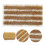 2Sets Brown Plastic Static Rice Field Grass Strip for Sand Table Decor 11