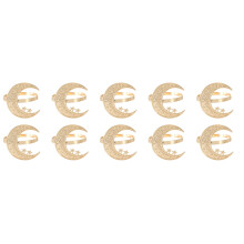 Moderne metalen zon-maan inspireert servetringen,-1