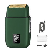 Foil Shaver,Shaver for Men with Ultra-Thin Foil Meshes,IPX7 Waterproof Mens Shaver with 3-Speed Control Green