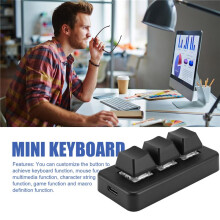 MK321 Progammable Macro Keyboard 3 Mode Mechanical Keyboard Gaming Keypad for Game Multimedia MK321Pro