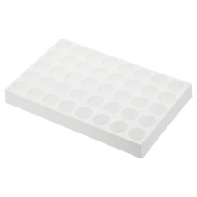 Vial Rack for Autosampler Vials, Vial Tray Holder 40-Well Stackable Test Tube Rack Vial Holder 20ml White