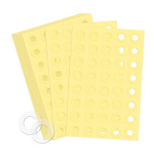 4000pcs Hole Punch Reinforcement Stickers, Self-Adhesive 1/4 Inch Diameter Loose-Leaf Binder Paper Hole Protectors Clear