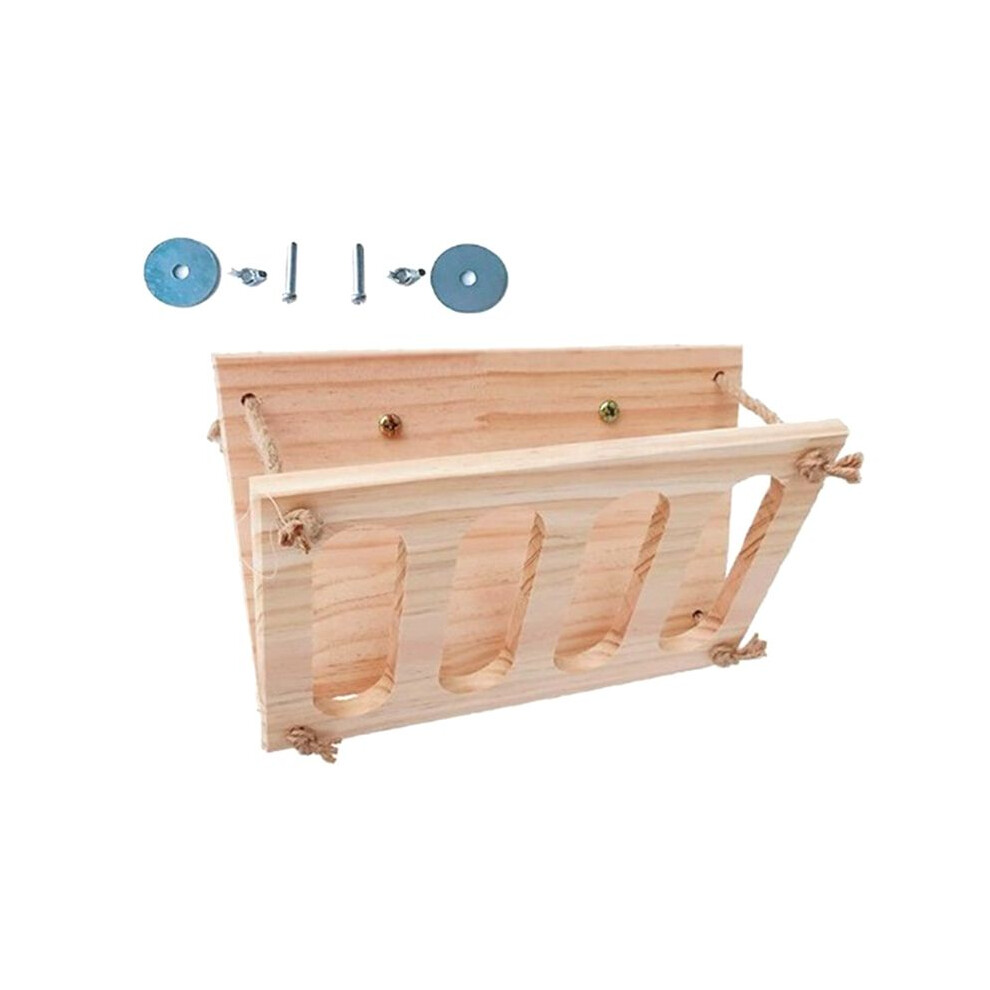 Rabbit Grass Stand Feeding Hay Feeder Wood Bunny Small Pet Cage Food Container Wooden Bowl Rack Folding Straw Trellis 6033116381613
