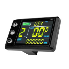 LCD-S866 Elektrofahrrad-Farb-LCD-Anzeigeinstrument 24V 36V 48V Elektrofahrrad Modifizierter SM-Anschluss