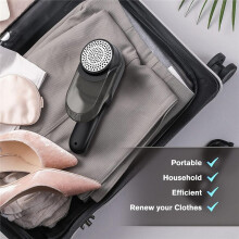 Fabric Shaver, Electric Lint Remover for Clothes Furniture, Rechargeable Lint Shaver with 2 Speeds 3 Replaceable Blades