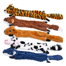 5Pcs Dog Squeaky Toys, No Stuffing Plush Dogs Chew Toy for Small Medium Large Breed Chewer Squeak Pets Suppies,B