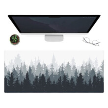 Forest Mouse Pad Mat (31.5X11.8 In) Extended Gaming Mouse Pad with Non-Slip , Topographic Contour Extended  Mouse Pad