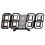 3D LED Digital Clock Luminous Wall Clock Multifunctional USB Plug in Electronic Clock Home Decoration,White 2
