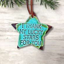 Friendship Ornament-Soul Sister, Handmade Best Friend Ornament, Personalized Shaped D