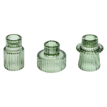 Taper Glass Candlestick Holders Candle Holders for Table Centerpieces, Wedding Decor and Party D