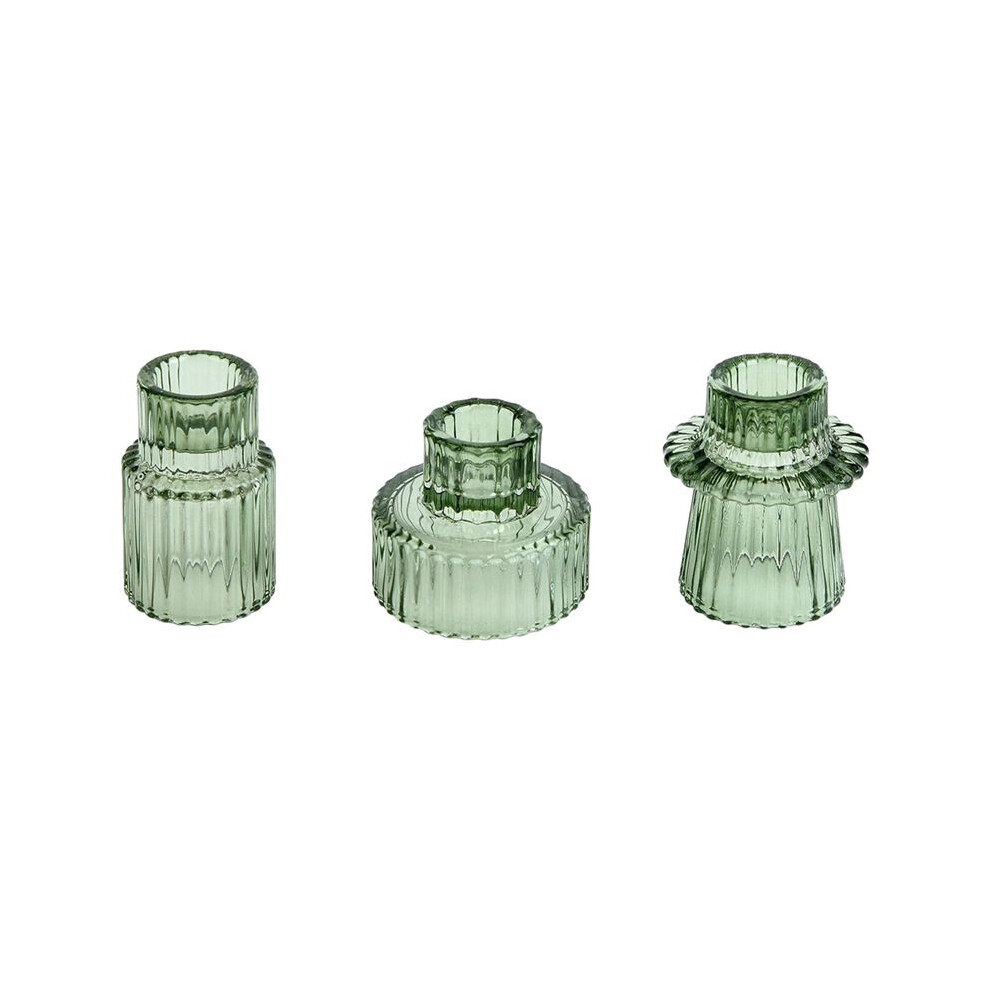 Semoic Taper Glass Candlestick Holders Candle Holders For Table Centerpieces, Wedding Decor And Party D