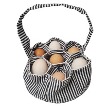 Fabric Egg Basket for Gathering Eggs - 1PCS Egg Collecting Basket with 7 Pouches for Chicken, Duck and Quail Eggs