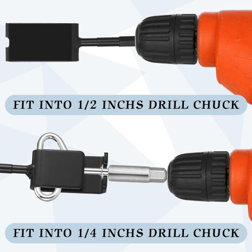 Ice Anchor Tool Kit Includes Ice Anchor Drill Adapter 8 Threaded Peg Ice Fishing Shelter Stake Nail 2 Impact Socket 1