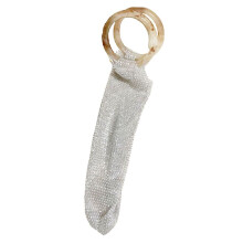 Portable Water Bottle Insulation Cup Storage Bag Czech-Diamond Rhinestone Red Wine Bag Hand-Carrying Shiny Handwoven Bag