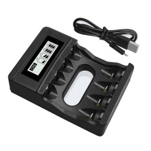 Suporte de Carregamento Bateria AA/AAA Bateria RecarregáVel de íOns de LíTio de PolíMero de 1,5 V Bateria AA/AAA de 1,5 V com Carregador USB