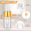 100 Pcs Glass Dropping Bottles  Essential Oil Dropper Bottles Empty Sample Vials with Cap Tiny Storage Jars 3 Ml 5