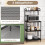 4-Tier Metal Kitchen Shelf with Adjustable Shelves, Black 5