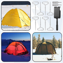 Ice Anchor Tool Kit Includes Ice Anchor Drill Adapter 8 Threaded Peg Ice Fishing Shelter Stake Nail 2 Impact Socket